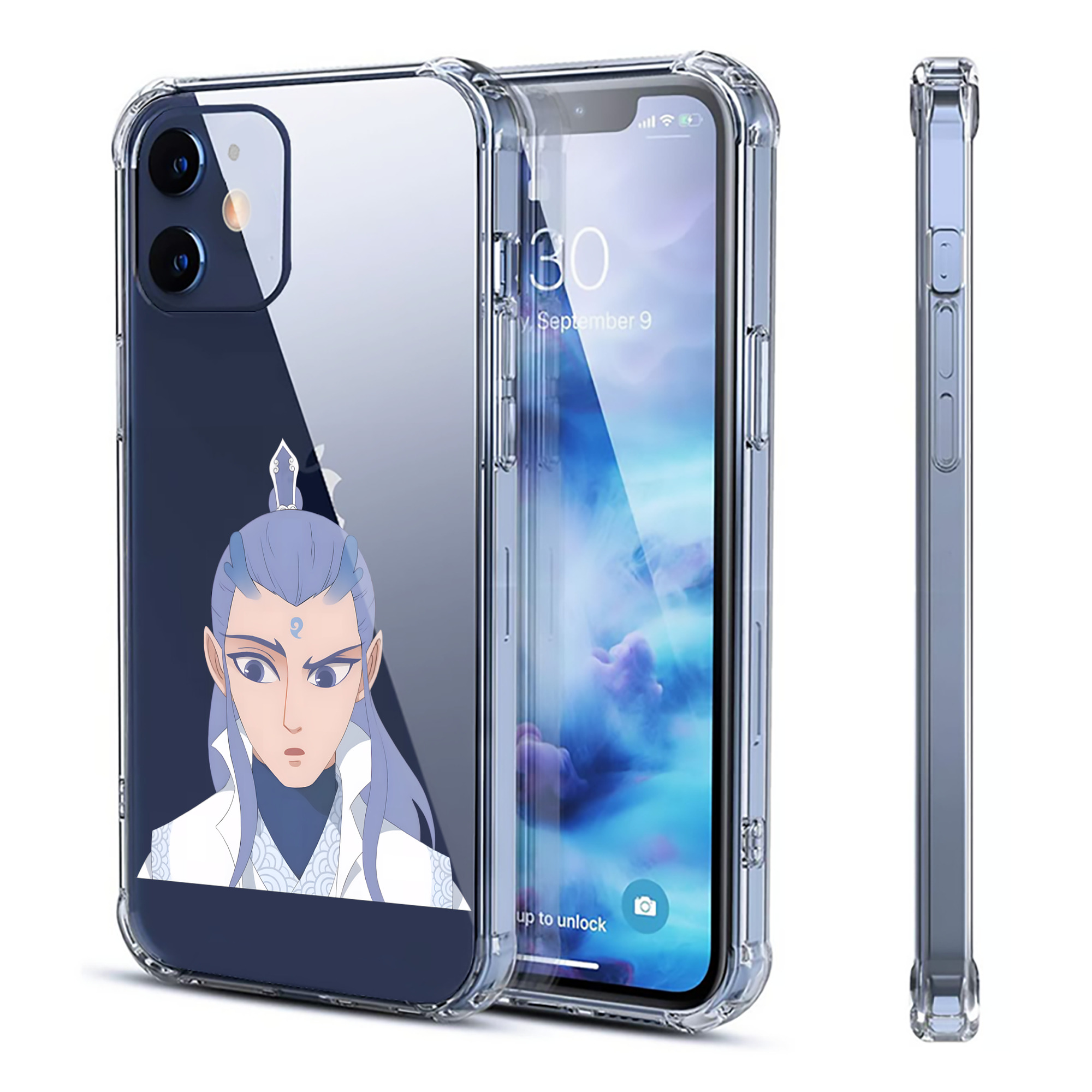 （画像用） Ne Zha 2 ナタ 魔童の大暴れ 【iPhone 12シリーズ対応】透明スマホケース（クリアソフトケース）
